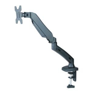 Protech DM-315 13-27" TV/Monitor Single Screen Desk Mount with C Clamp & Grommet Mounting