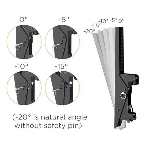 PROTECH DUAL SCREEN 40″ – 55″ VIDEO WALL /MENU BOARD WALL MOUNT - Image 5