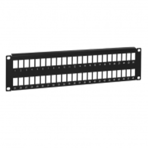 36-port Keystone Blank Patch Panel – 19 inch Rackmount 2U