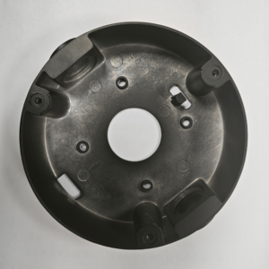 HIK-130B Junction Box for Turret Camera, With 2 x 3/4″ side holes for conduit, black color