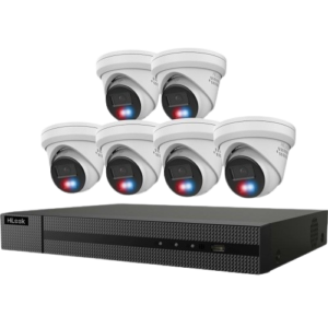 8 Channel IP Security Camera Kit with 4k NVR , 5MP Smart Hybrid Turrets Cameras & 2TB HDD