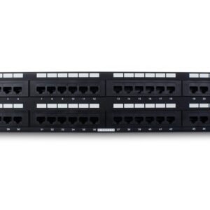 48 Port Cat6 Patch Panel 2U Rack Mountable